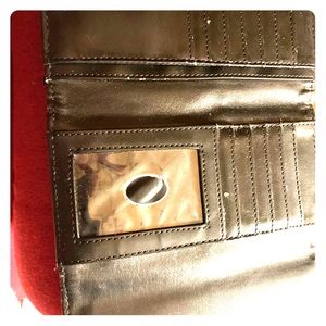 Black with white polka dot Guess wallet